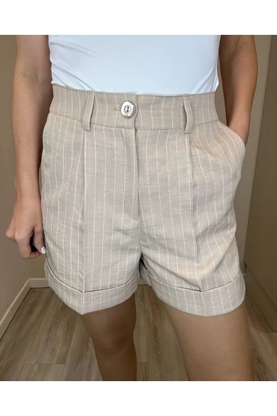 Blue Nature - Bona Drapp-Fehér Csíkos Short