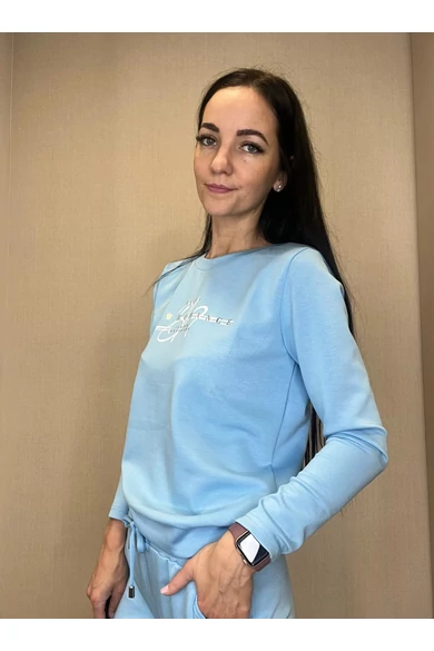 Blue Nature - Flávia Világoskék-Ecrü Felső