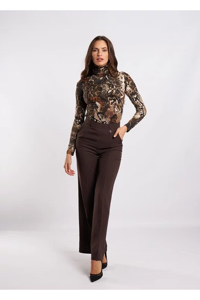 Envy - Garbó Mintás Barna Felső/Piton