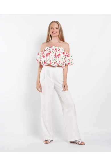 Envy - Piri Cseresznye Mintás Croptop