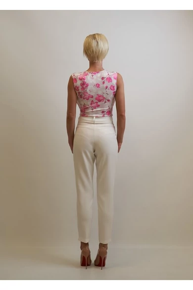 Envy - Környakú Virág-Mintás Pink Body