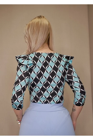 Envy - Lepke Mintás Fekete-Menta Body