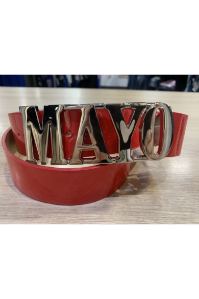 Mayo Chix - Álló Mayo Öv Fényes Piros (Ezüst)