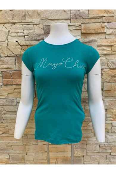 Mayo Chix - Light Strasszos Zöld Póló