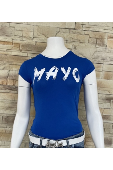 Mayo Chix - Light Matricás Királykék Póló