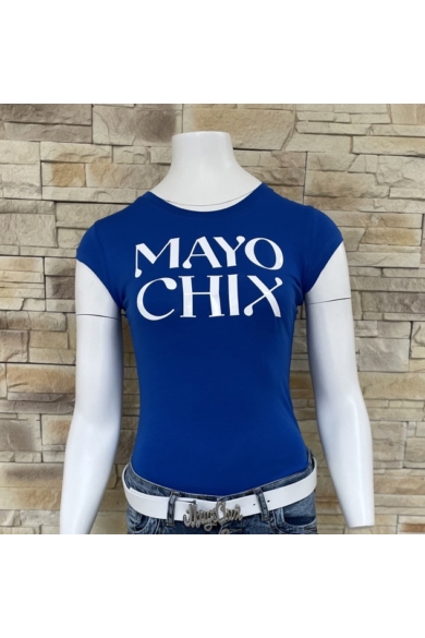 Mayo Chix - Light Matricás Királykék Póló