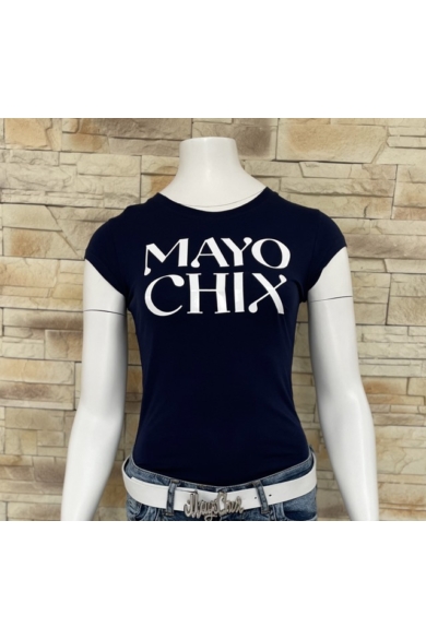 Mayo Chix - Light Matricás Sötétkék Póló