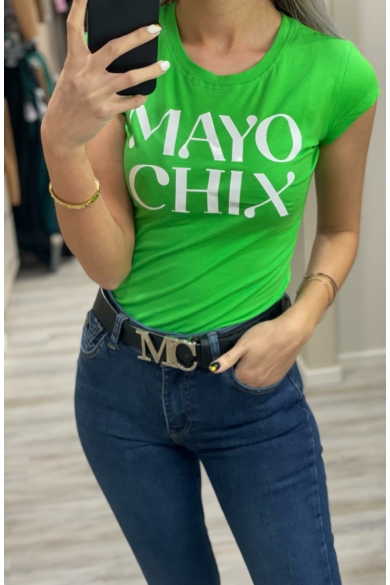 Mayo Chix - Light Matricás Brazil Zöld Póló