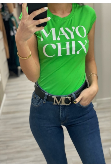 Mayo Chix - Light Matricás Brazil Zöld Póló