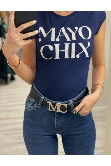 Mayo Chix - Light Matricás Sötétkék Póló