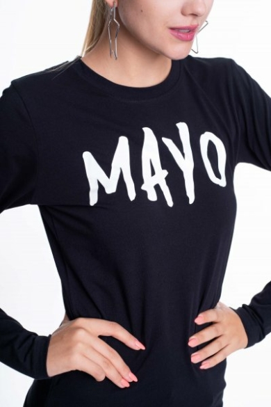 Mayo Chix - Light Fényes Fólia Fekete Póló