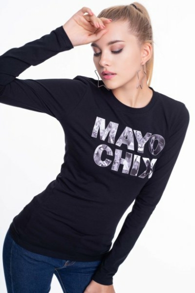 Mayo Chix - Light Matricás E Fekete Póló