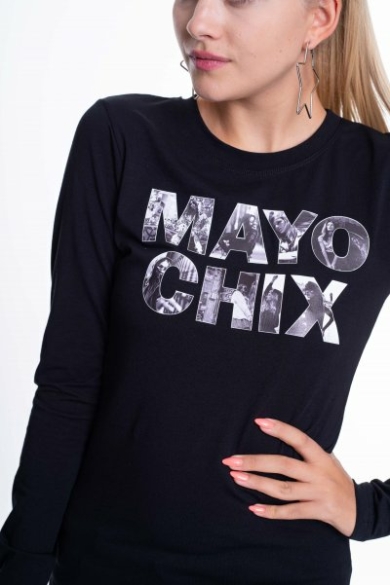 Mayo Chix - Light Matricás E Fekete Póló