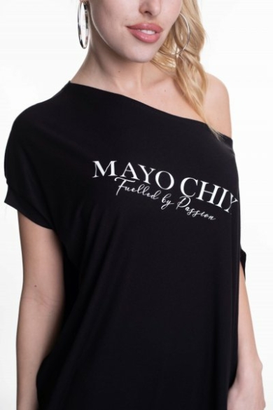 Mayo Chix - Zoe Filmnyomott Fekete Ruha