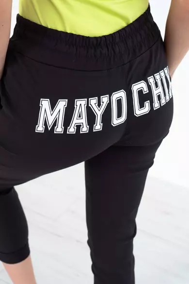 Mayo Chix - Pulzus Filmnyomott Fekete Nadrág