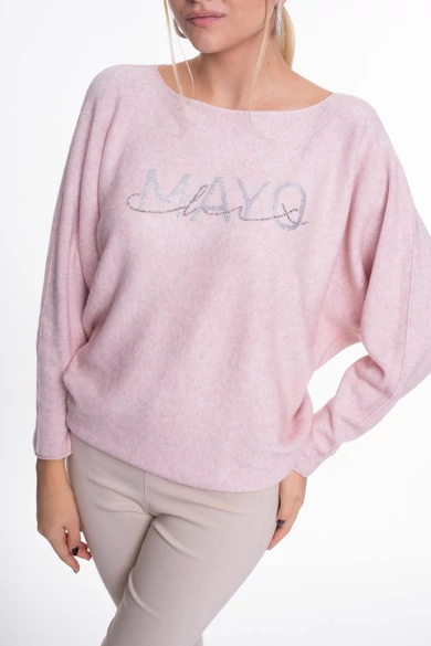 Mayo Chix - Classy Púder Nagystrasszos Pulóver