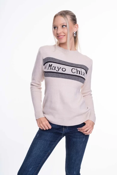 Mayo Chix - Lincoln Bézs Pulóver