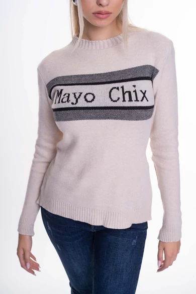 Mayo Chix - Lincoln Bézs Pulóver