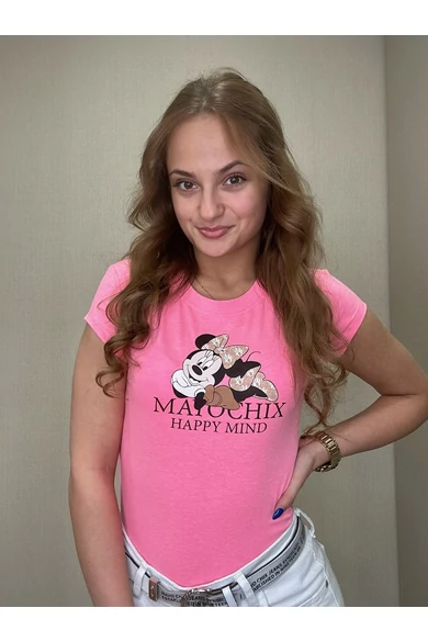 Mayo Chix - Light Minnie Matricás Pink Felső