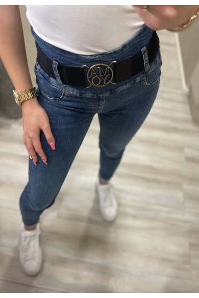 Mayo Chix - Francine Koptatott Kék Farmernadrág