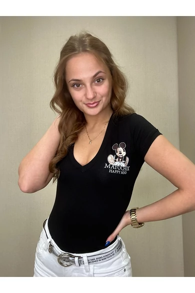 Mayo Chix - Vento Mickey Matricás Fekete Felső