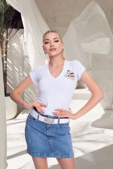 Mayo Chix - Vento Minnie Matricás Fehér Felső