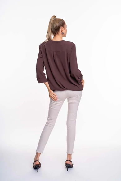 Mayo Chix - Michelle Sötétbarna Blúz