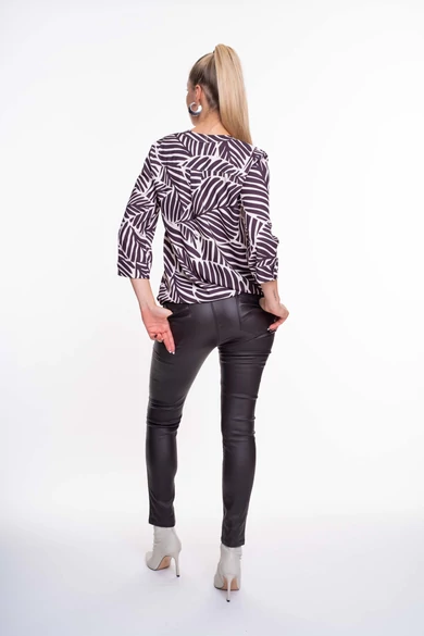 Mayo Chix - Michelle Mintás Sötétbarna Blúz