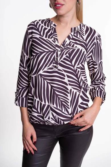 Mayo Chix - Michelle Mintás Sötétbarna Blúz