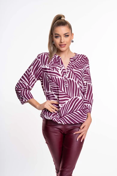 Mayo Chix - Michelle Mintás Bordó Blúz