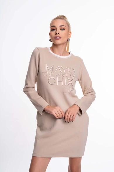 Mayo Chix - Monteverdi Bézs Ruha/Hímzett
