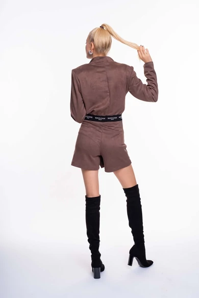 Mayo Chix - Flynn Sötétbarna Skort