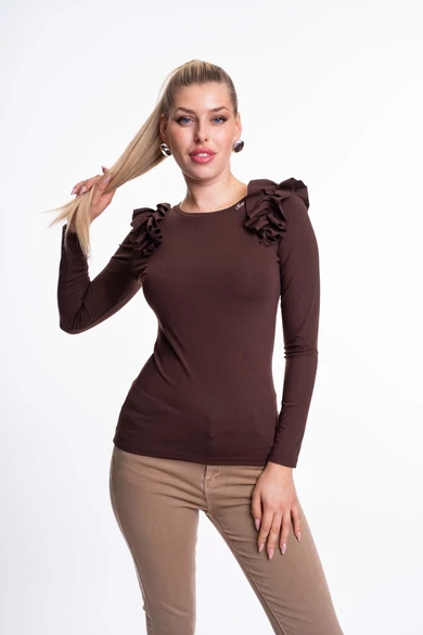 Mayo Chix - Ponti Sötétbarna Felső