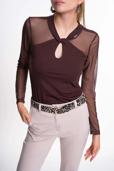 Mayo Chix - Viona Sötétbarna Felső