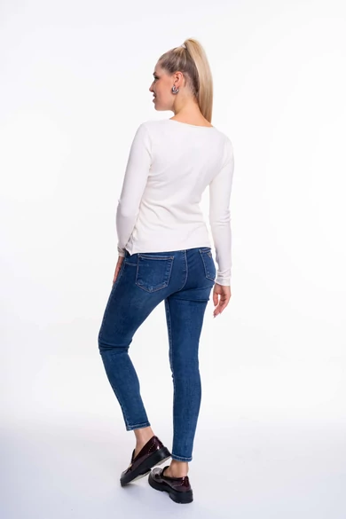 Mayo Chix - Nápoly Ecrü Pulóver/Átmenetes Strassz