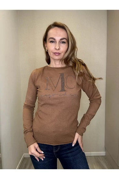 Mayo Chix - Nápoly Karamell Pulóver/Nagystrasszos