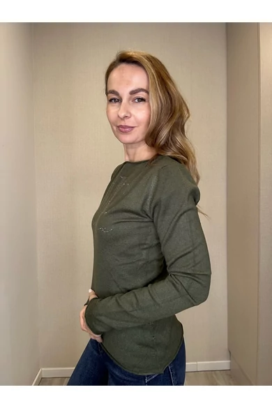 Mayo Chix - Nápoly Sötétkeki Pulóver/Nagystrasszos