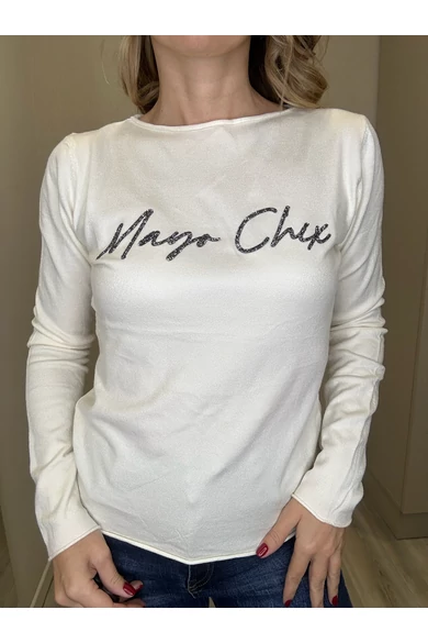 Mayo Chix - Nápoly Ecrü Kötött Felső/Glitter