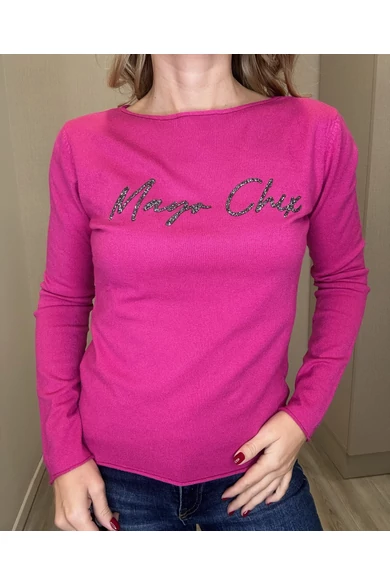 Mayo Chix - Nápoly Pink Kötött Felső/Glitter