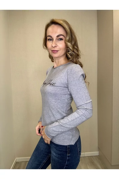 Mayo Chix - Nápoly Szürke Kötött Felső/Glitter