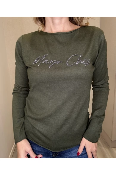 Mayo Chix - Nápoly Keki Kötött Felső/Glitter