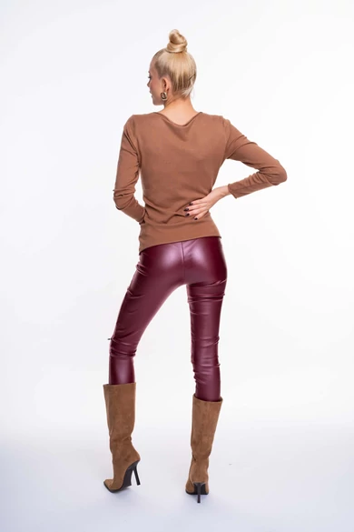 Mayo Chix - Nápoly Karamell Pulóver/Dombornyomott