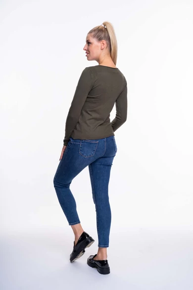 Mayo Chix - Nápoly Keki Pulóver/Hímzett