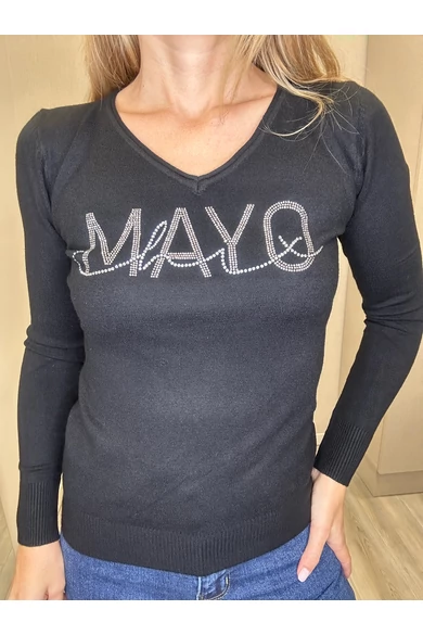 Mayo Chix - Wessex Fekete Felső/Nagystrasszos