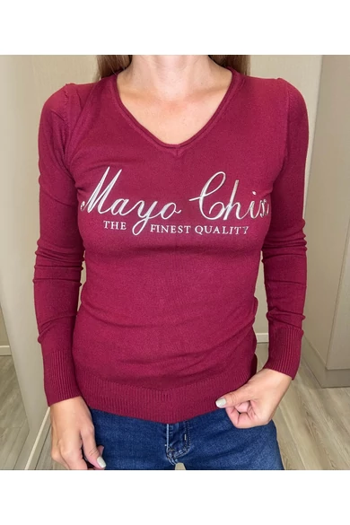 Mayo Chix - Wessex Bordó Kötött Felső/DNy