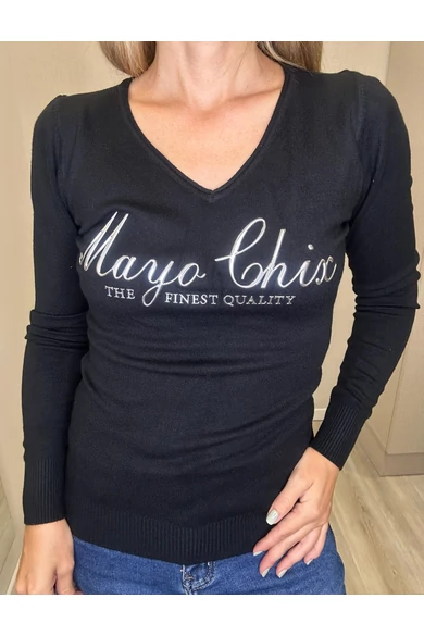 Mayo Chix - Wessex Fekete Kötött Felső/DNy