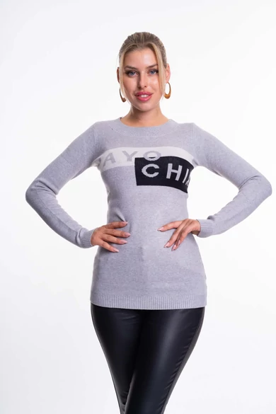 Mayo Chix - Silver Szürke Pulóver