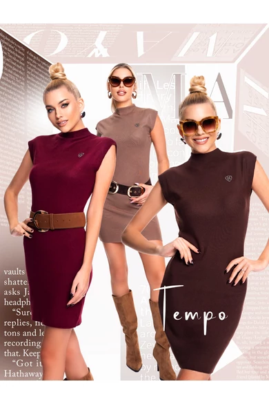 Mayo Chix - Tempo Karamell Kötött Ruha