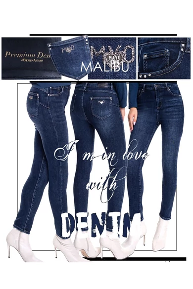 Mayo Chix - Malibu Sötétkék Farmernadrág