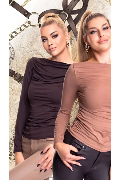 Mayo Chix – Beluga Sötétbarna Felső